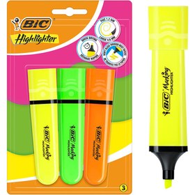 Resim Bic Flat Fosforlu Kalem Neon 3 lü Blister 