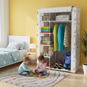 Resim Reyo Teknor Tek Yandan Raflı Plastik Borulu Bez Dolap 