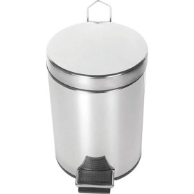 Resim Krom Pedallı 12L Çöp Kovası, Şık ve Kullanışlı Tasarımıyla Ev ve Ofis Için Ideal 