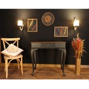 Resim Wooding 80 Cm Çekmeceli Masif Siyah Ceviz Dresuar (548586910) Siyah 