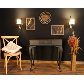 Resim Wooding 80 Cm Çekmeceli Masif Siyah Ceviz Dresuar (548586910) Siyah 