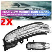 Resim Lasonstiges Araba Dikiz Aynası Sticker Mercedes Benz W203 2004-2007 2038201521 İçin Sinyal Gösterge Lambası Yan Işık A2038201521 Aç 