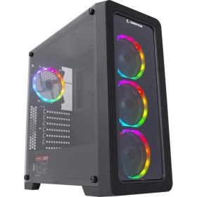 Resim Rampage Espectro 4 Adet Rainow Fanlı 600W 80 Plus Bronze Siyah Temper Camlı Gaming Oyuncu Kasası 