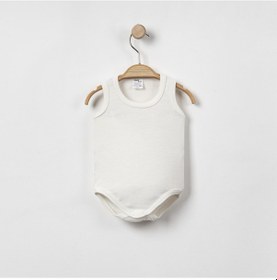 Resim Bebek Basic Atlet Kol Çıtçıtlı Badi-ekru Ekru 