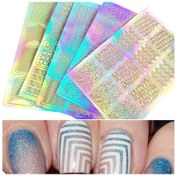 Resim 3 Sayfalık Nail Art Transfer Çıkartmaları 3d Tasarım Fransız Manikür İpuçları Çıkartma Aracı 