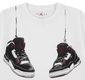 Resim Nike Performans Jdb Aj3 Shoe Strıngs Çocuk T-Shirt Beyaz 
