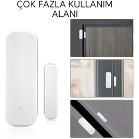 Resim Tuya Destekli Wifi Akıllı Kapı Pencere Sensörü 