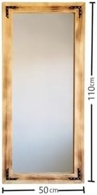 Resim Neostill Ahşap Eskitme Boy Aynası 50X110 