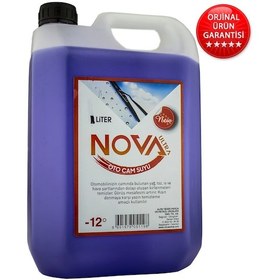 Resim Nova Antifrizli Oto Cam Suyu 5 Litre -12 Derece 