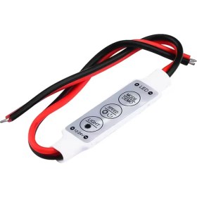 Resim Mini 3 Tuşlu Tek Renkli 12 Volt - 24 Volt LED Kontrol Cihazı ( LED Dimmeri ) 