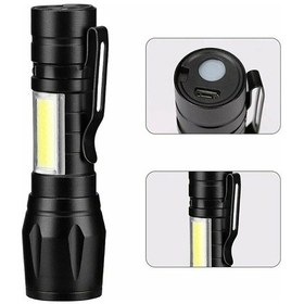 Resim Kamp Feneri Avcılık El Feneri El Feneri Ultra Güçlü Usb Şarjlı El Feneri Kutusunda Kullanışlı Yeşil 