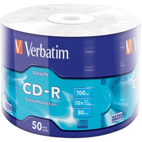 Resim VERBATIM 43787 CD-R 50 Wrap Extra Protection 52x 700MB 