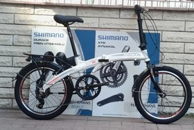 Resim ÜMİT 2036 KATLANIR BİSİKLET BEYAZ 20 JANT ALÜMİNYUM 6 VİTES SHIMANO 