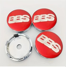 Resim Chuangyinshop 4 Parça Bbs 60mm/2.36" Siyah Metalik Plastik 3d Jant Kapakları Red Rm Rz Rg Rs Modelleri İçin 