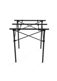 Resim Temiz Pazar Katlanır Piknik Ve Kamp Masası Siyah 