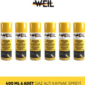 Resim Weil Gazaltı Kaynak Spreyi Silikonsuz (Yanmaz) 400ML 6'lı Paket 