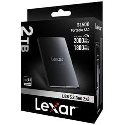 Resim LEXAR 2TB LSL500X002T-RNBNG EXT.SSD 2TB USB3.2 GEN2X2 UP TO 2000MB/S READ AND 1800MB/S WRITE 