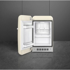 Resim Smeg 50's Style Retro Fab5lcr6 Krem Mini Buzdolabı Sol Kapı 