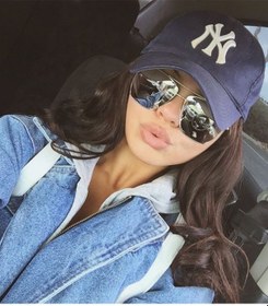 Resim Elif İç Giyim Unisex Ny Lacivert-beyaz Nakışlı Lacivert Kep Şapka Lacivert 