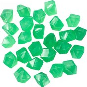 Resim Padalink Akvaryum Ve Bahçe Dekorasyonu İçin 100 Adet Yeşil Renkli Resin Işıklı Taşlar - Gece Parlayan Mini Fluoresan Dekoratif Taş Seti 