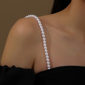 Resim Şık & Seksi Sahte İnci Sütyen Askıları - Çok Yönlü Zincir Bağlantı Stili ve Kaymaz Tasarım, Düğünler & Hediye İçin Mükemmel, Her Mevsim Giyilebilir 