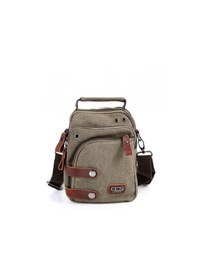 Resim Ççs London 31471 Kanvas Omuz Askılı Mini Postacı Çanta Yeşil Çok Renkli 