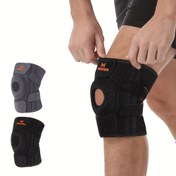 Resim 1 adet Ayarlanabilir Diz Destekliği Yan Sabitleyiciler ve Patella Jel Pedleri ile, Eklem Kararlılığı için Nefes Alabilir Kompresyon Kol, Gri/Siyah, Sadece Elde Yıkama, Spor ve Fiziksel Rahatlama için İdeal, Eklem Kararlılık Destekliği | Destekleyici Kompresyon Kol | Nefes Alabilir Malzeme 