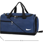 Resim barberri Tam Astarlı Çok Gözlü Termal Bölmeli Ayakkabılık Bölmeli Spor ve Seyahat El ve Omuz Çantası 42 CM 