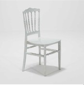 Resim Sandalie Miray Beyaz Balkon Bahçe Mutfak Sandalye 4 Adet 