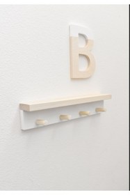 Resim babyroomstore Çocuk Odası Ahşap Askılık Raf 50cm 