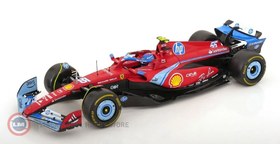 Resim 1:18 Burago 2024 Ferrari F1 SF-24 TEAM SCUDERIA #55 5th MIAMI 