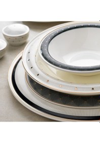 Resim Schafer Superfine Bone Delicea Yemek Takımı 56 Parça-gold Beyaz 