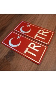 Resim Compax bayrak kaydırmaz torpido pedi* TR plaka stikır 
