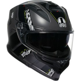 Resim AGV K7 Kyber Matt Grey Yellow Fluo Kapalı Kask 