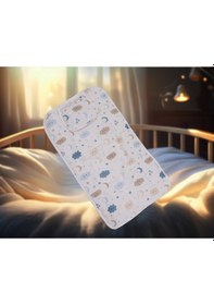 Resim Müslin Erkek Bebek Alt Açma Minderi - Bakım Pedi 