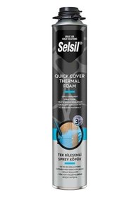 Resim Selsil Thermal Foam Isı Ve Ses Yalıtım Köpüğü 850 Ml. 10 Adet ,demir Köpük Tabancası 