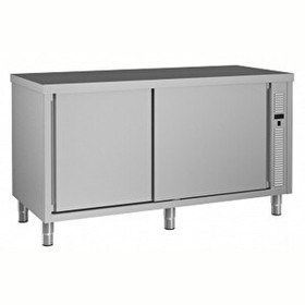 Resim Electrolux Professional Sıcaklık Dolabı 1 Ara Raf Ve 2 Kayar Kapılı Fanlı Isıtma Sırtsız - 1600 MM MTC1600PN 