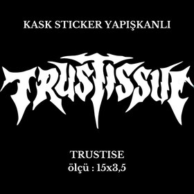 Resim Motor Kask Sticker TRUSTISE 