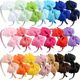Resim 10'lu Paket Moda Çift Katmanlı El Yapımı Kelebek Kurdele Saç Bantları Kızlar İçin, Plastik ve Polyester, Tüm Mevsimler İçin Çok Yönlü Saç Aksesuarları, Gençler İçin Sevgililer Günü Hediyesi 