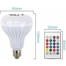 Resim Northcity Bluetooth Hoparlörlü Akıllı Rgb LED Ampul - Kablosuz Müzik ve Renk Değiştirme 