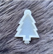 Resim cnk craft shop Epoksi Yılbaşı Çam Ağacı Kolye Anahtarlık Takı Silikon Kalıbı 