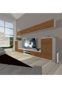 Resim Decoraktiv Eko 9 Mdf Dvd Tv Ünitesi Tv Sehpası Beyaz - Ceviz 