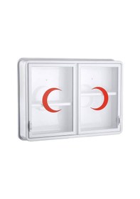 Resim Ecza Dolabı Pratik Açılır Kapanır Kapaklı 45 x 35 x 10 CM-156 