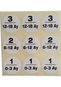 Resim Sayı Etiketi Sayı Sticker Numara Etiketi 1'den 100'e Kadar Siyah 