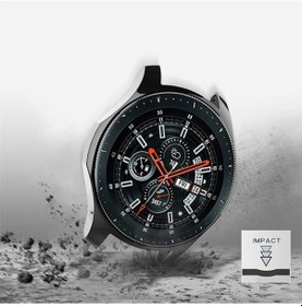 Resim Ally Samsung Watch 46Mm Lazer Kaplama Slım Sılıkon Bumber Kılıf 