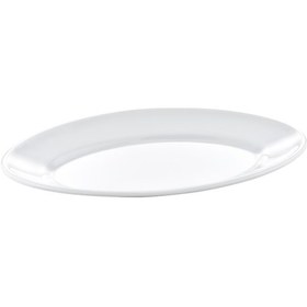 Resim Ermiya Hitit Arya Termostar 12 Ad Melamin 25 CM Kayık Tabak Beyaz 