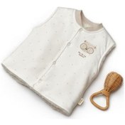 Resim Bebek Yelek %100 Organic Pamuk Yenidoğan Serisi-csy8117 Gri 