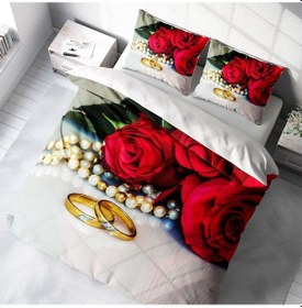 Resim Monohome Rosering 3D Pamuk Saten Çift Kişilik Nevresim Takımı 