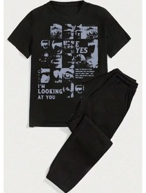 Resim Unisex I'm Looking At You 2'li Eşofman Takımı Siyah 