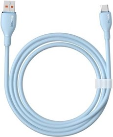 Resim Baseus Pudding Hızlı Şarj Özellikli Type-C Kablo 100W, 1.2 Metre, Mavi 